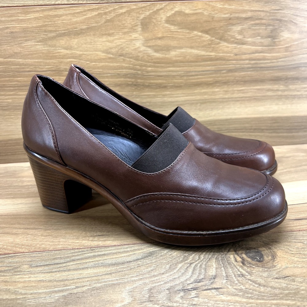 Dansko Womens Loafers Size 9 EU 39 Noleen Pumps Brown Soft Leather